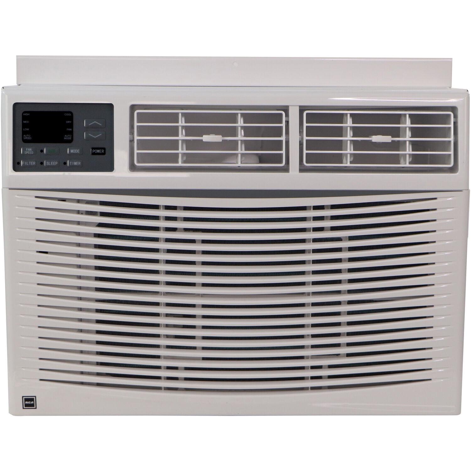 RCA 10,000 BTU 400 Sq ft 115 V Window Air Conditioner with Electronic Controls, White, RACE1024-6COM