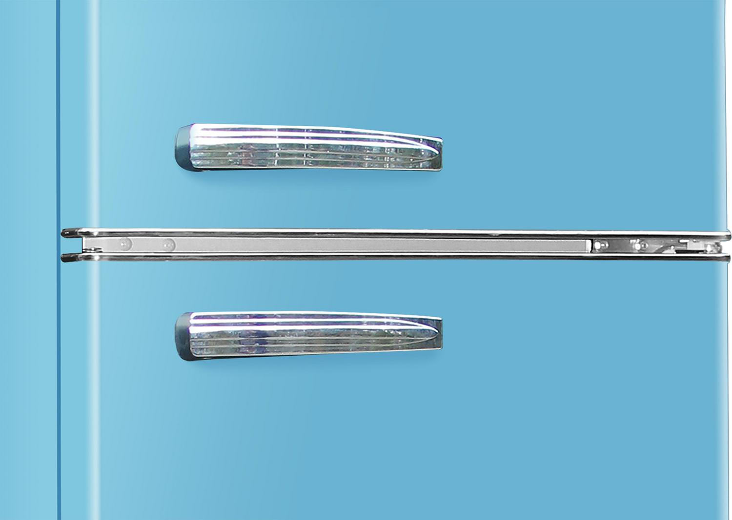 ARCTIC CHEF - 10 Cu Ft Top-Freezer Apartment-size RETRO Refrigerator - Blue - Image 7