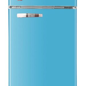 ARCTIC CHEF - 10 Cu Ft Top-Freezer Apartment-size RETRO Refrigerator - Blue