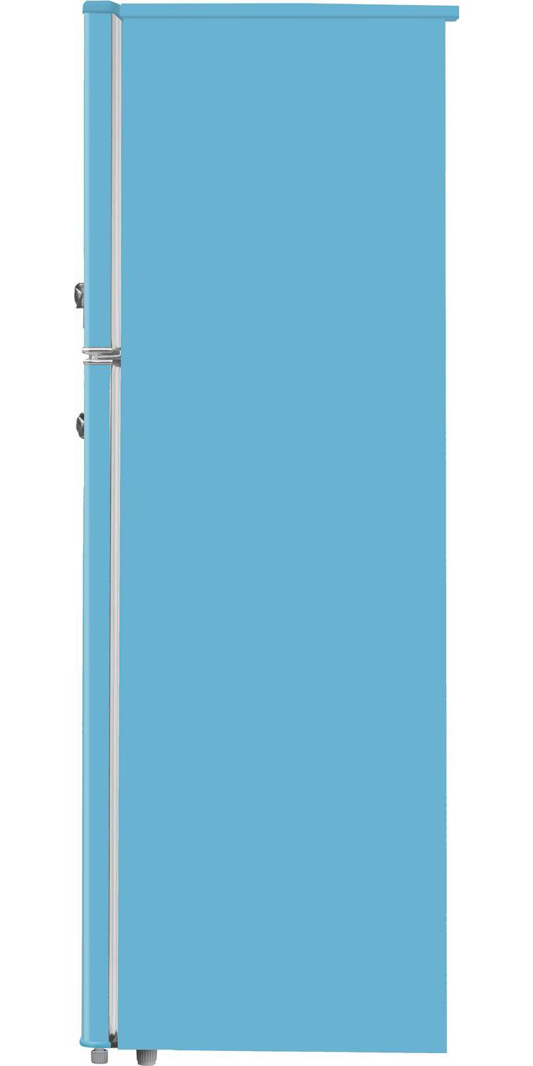 ARCTIC CHEF - 10 Cu Ft Top-Freezer Apartment-size RETRO Refrigerator - Blue - Image 9