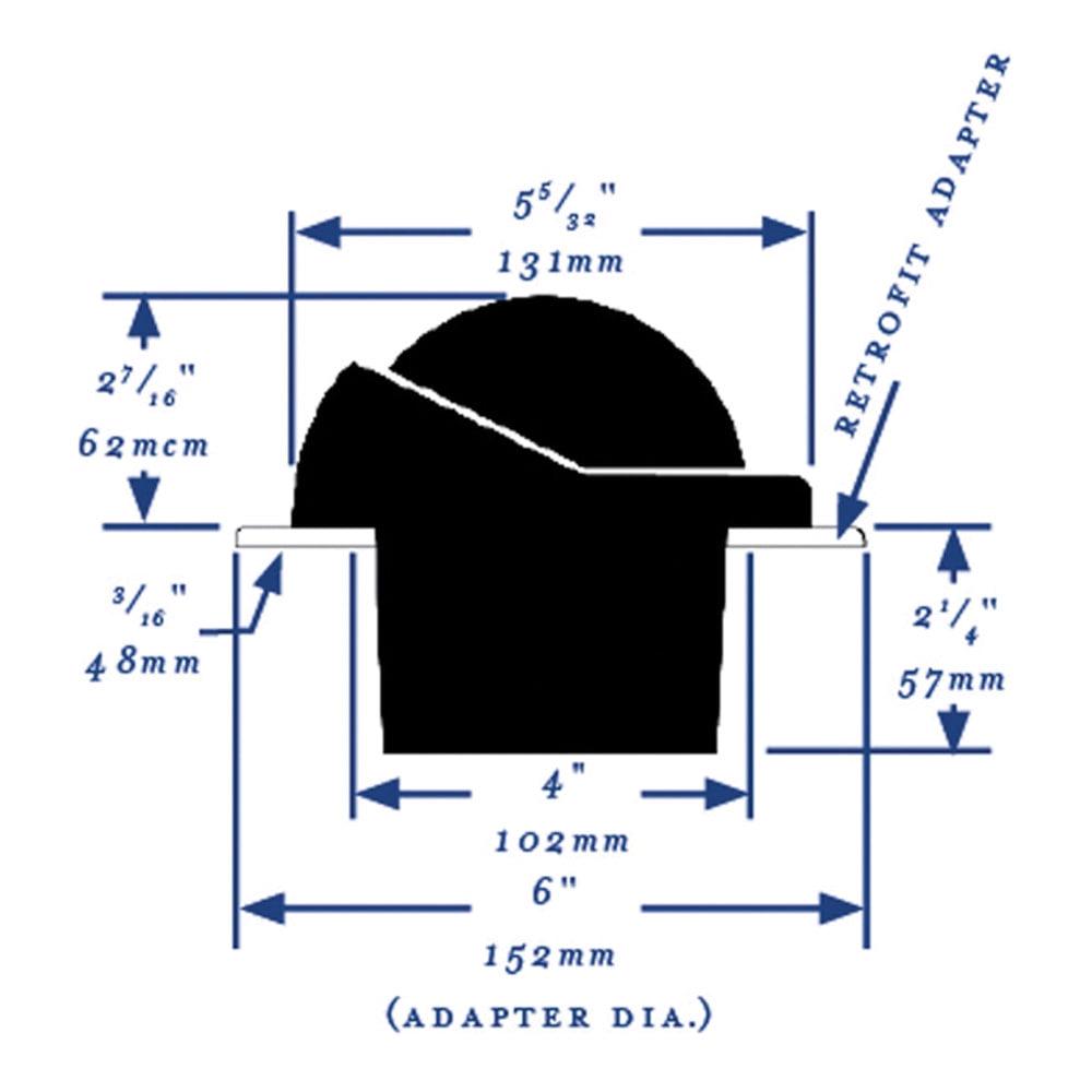 RITCHIE COMPASSES SS-1002W Compass, Flush Mount, 3.75" Dial, White - Image 2