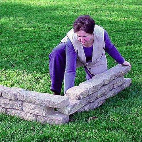 RTS Home Accents Rock Lock Raised Garden Bed Straight Rock (Pack of 4) - Image 3