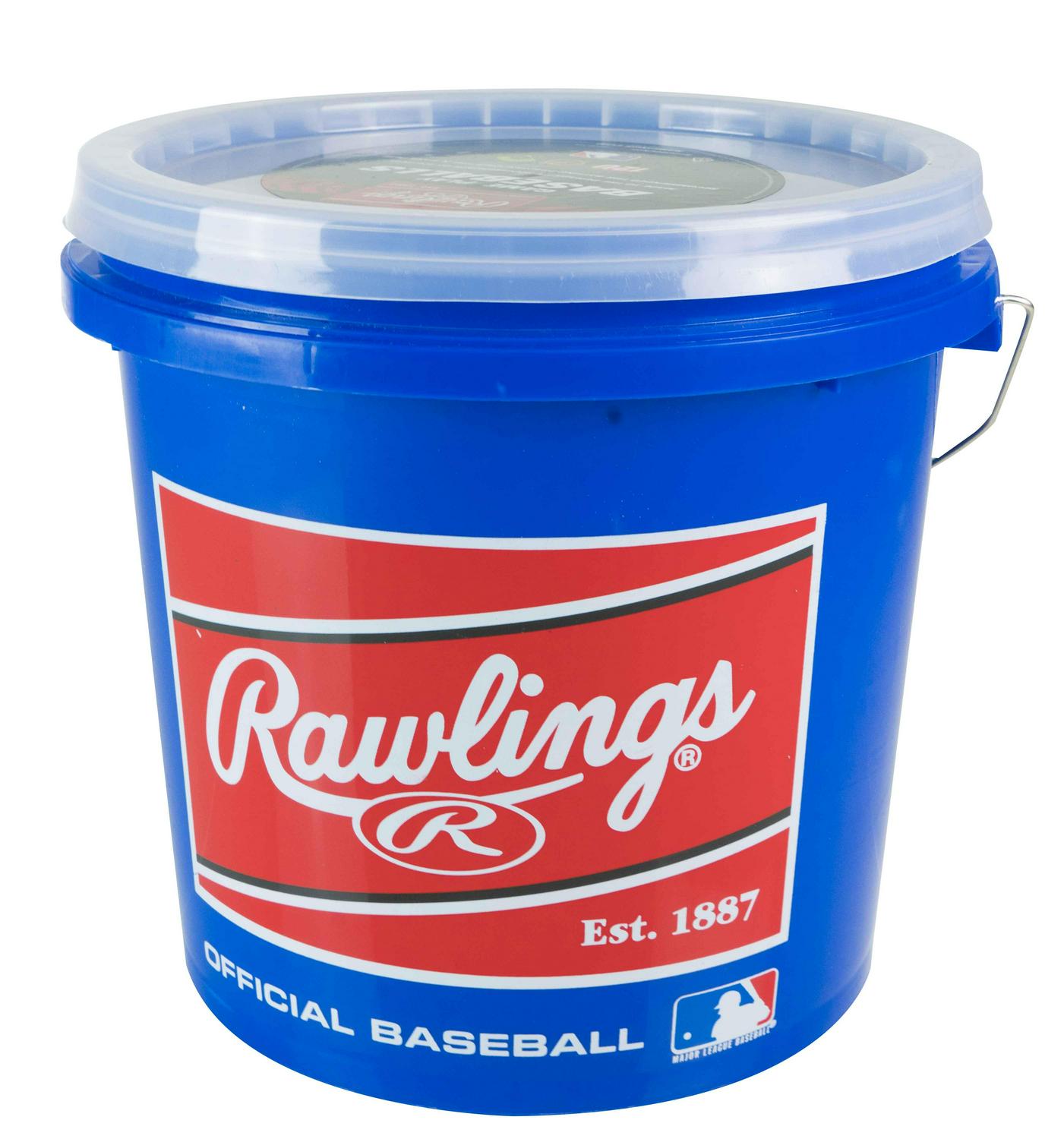 Rawlings | Game Use Baseballs | Youth/12U | Game/Practice Use | Bucket | 24 Count