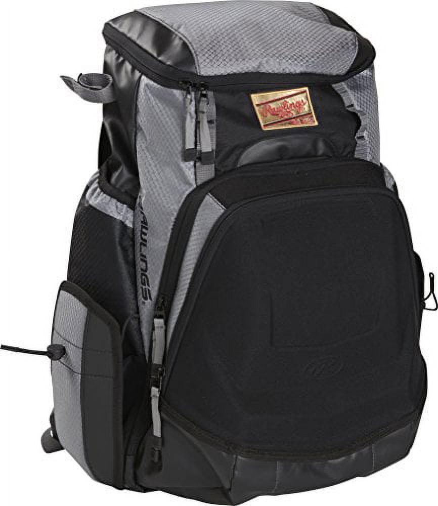 Rawlings Gold Glove Series Baseball Backpack (Graphite/Black) - Image 2