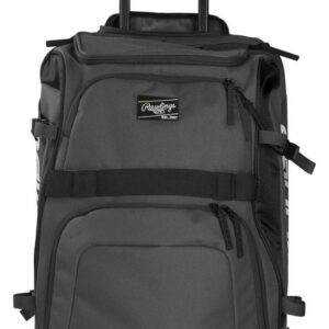 Rawlings R1801 Baseball Wheeled Catcher's Equipment Bag (Black)