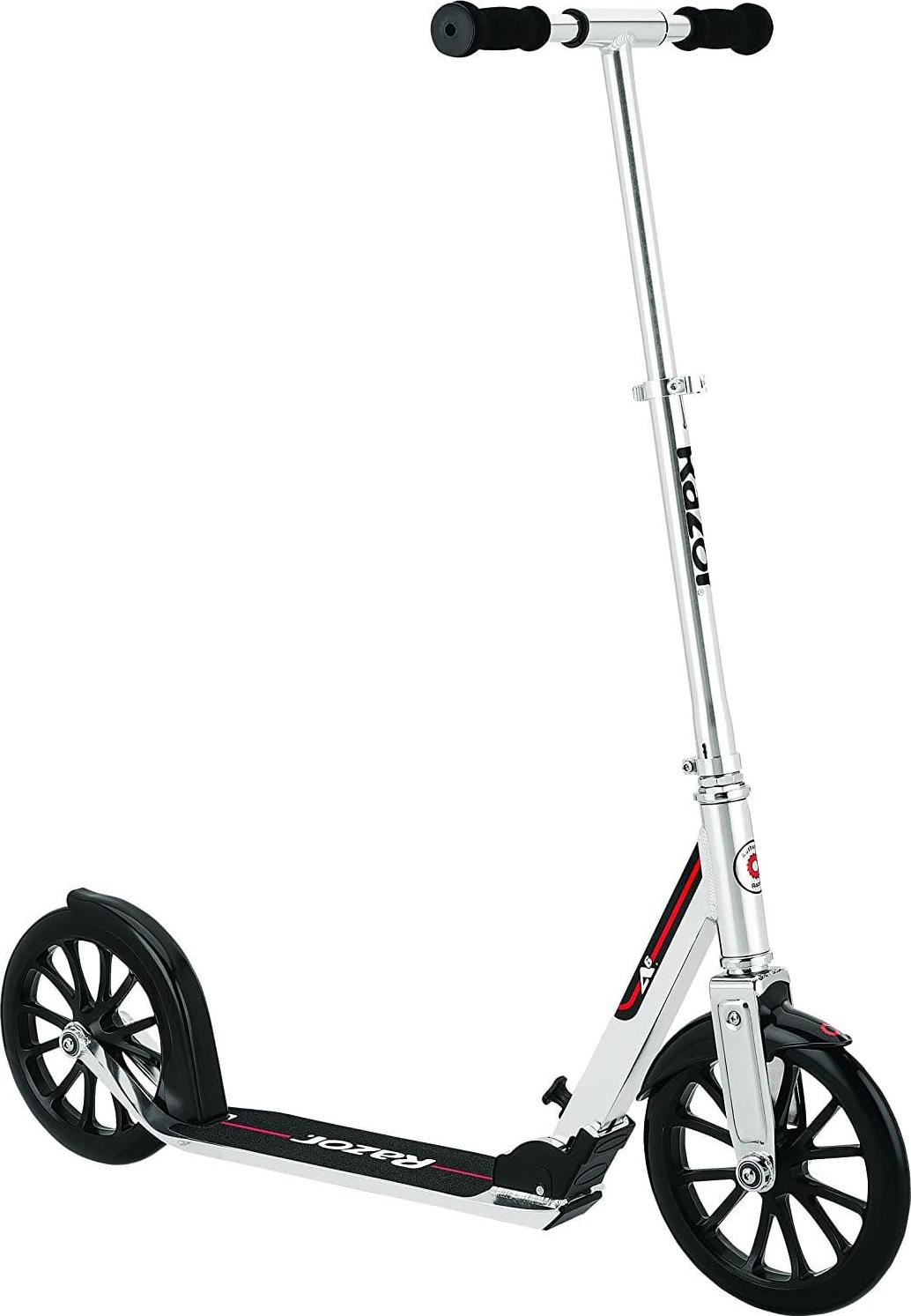 Razor A6 Kick Scooter - 10" Wheels, Anodized Aluminum, Foldable, Lightweight, for Teen & Adult