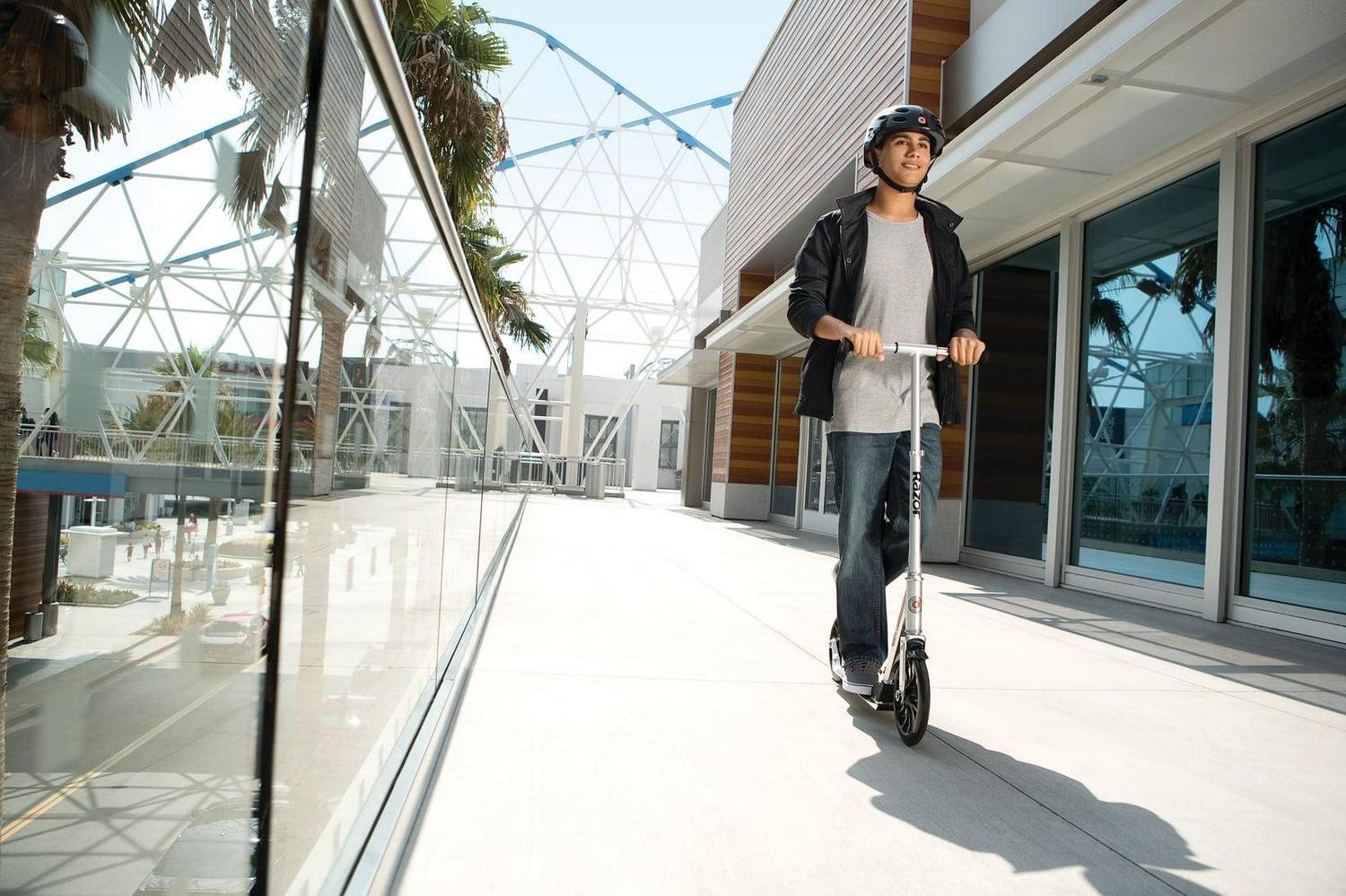 Razor A6 Kick Scooter - 10" Wheels, Anodized Aluminum, Foldable, Lightweight, for Teen & Adult - Image 2