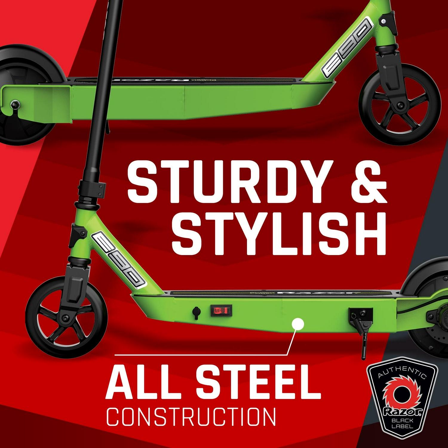 Razor Black Label E90 Electric Scooter - Green, for Child Ages 8+ and up to 120 lbs, up to 10 mph - Image 6