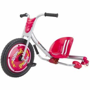 Razor FlashRider 360 Ride-On Tricycle, Red, 16" Front Wheel with High Impact Wheels, MX-Style Handlebars, Age 6+