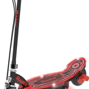 Razor Power Core E90 Glow Electric Scooter for Child Ages 8+, up to 10 mph, Light-up Deck
