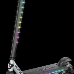 Razor Power Core E90 Lightshow – Electric Scooter for Child Ages 8+, up to 10 mph, Colorful Lights