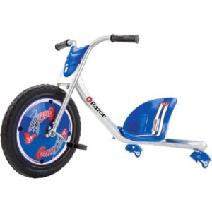 Razor RipRider 360 Drift Trike - Blue, 16" Front Wheel, 3-Wheeled Ride-on, Tricycle for Child 5+