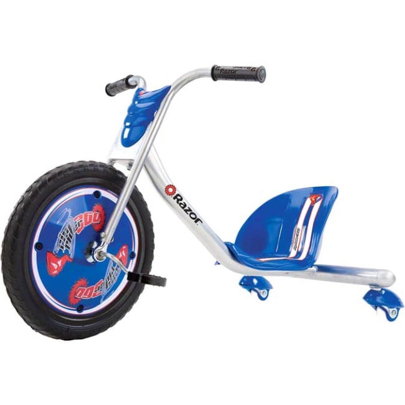 Razor RipRider 360 Drift Trike - Blue, 16" Front Wheel, 3-Wheeled Ride-on, Tricycle for Child 5+