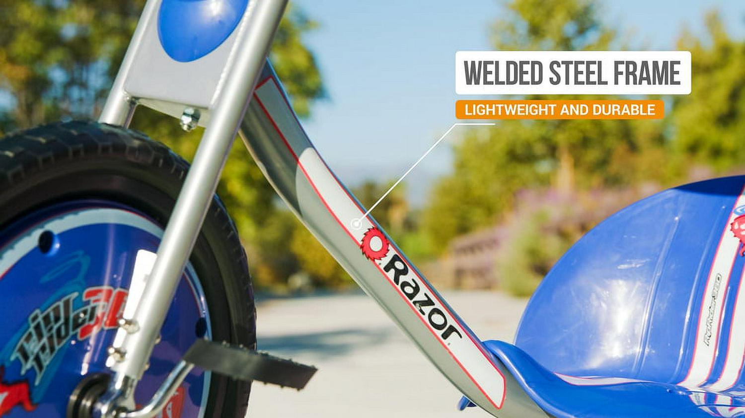 Razor RipRider 360 Drift Trike - Blue, 16" Front Wheel, 3-Wheeled Ride-on, Tricycle for Child 5+ - Image 4