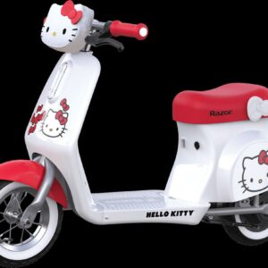 Razor Hello Kitty Pocket Mod Petite - 12V Electric Scooter for Kids, up to 8 mph, for Child Ages 7+