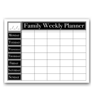 Ready2HangArt Dry Erase 'Family Weekly' Calendar on ArtPlexi 16 In. H X 20 In. W