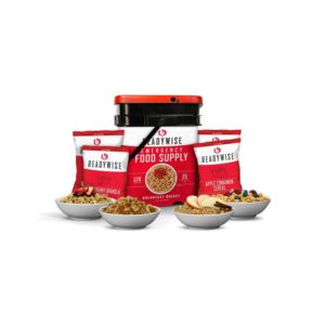 ReadyWise 120 Serving Freeze Dried Breakfast Bucket, Emergency Food