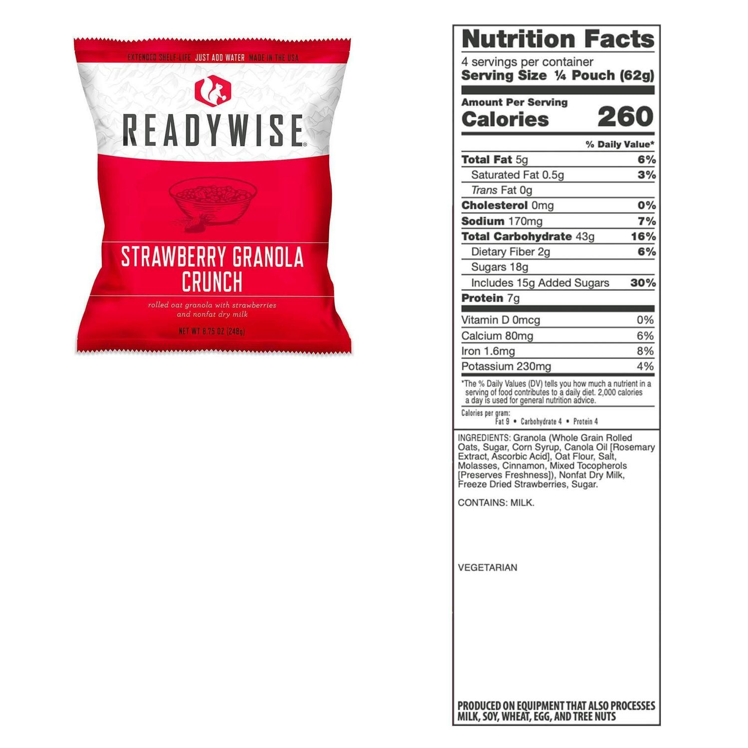 ReadyWise 120 Serving Freeze Dried Breakfast Bucket, Emergency Food - Image 4