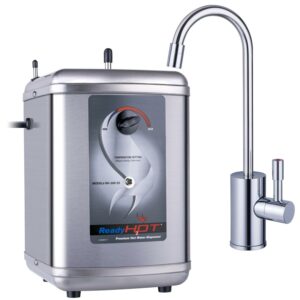 Ready Hot 41-RH-200-F570-CH Kitchen Hot Water Dispenser with Polished Chrome Single Handle Faucet and Manual Dial 1300W