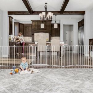 Regalo 194 Inch Super Wide Adjustable Baby Gate and Play Yard for Ages 6 to 24 Months