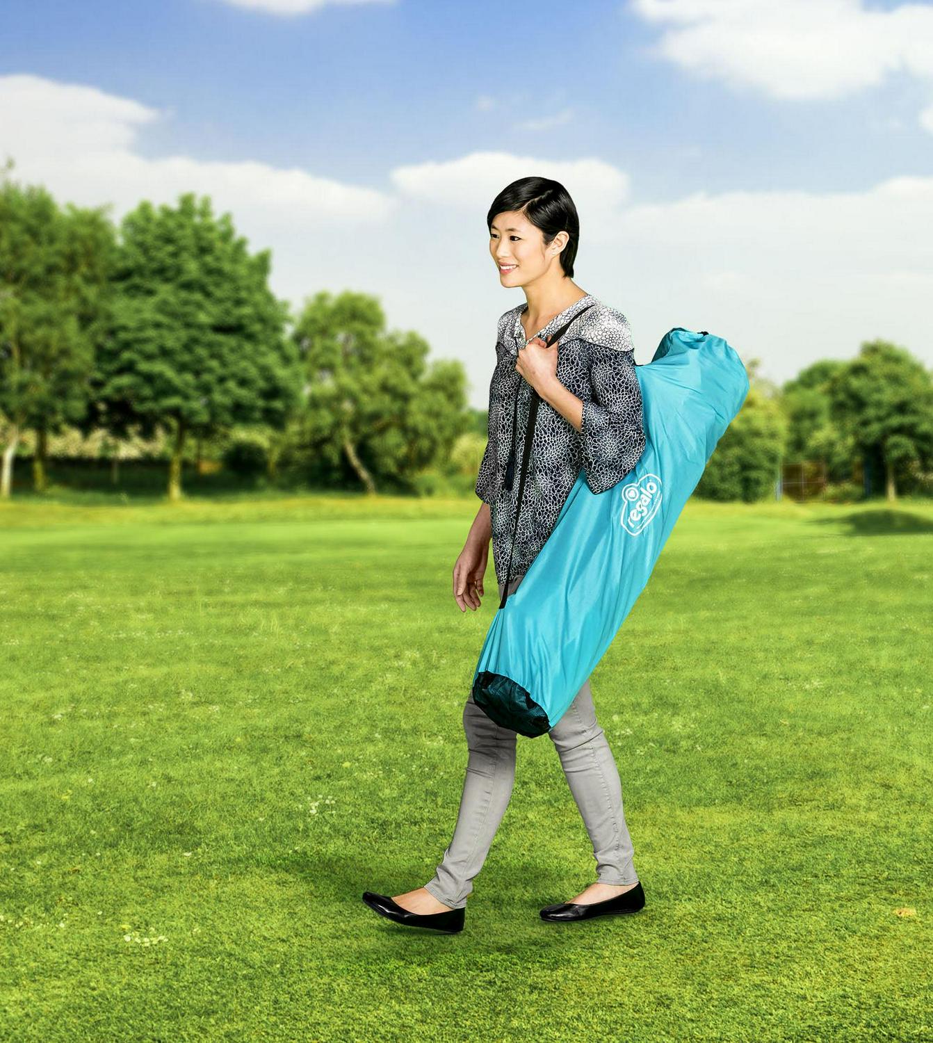 Open Box Regalo 6 Panel My Play Deluxe Portable Foldable Play Yard with Canopy - Image 3