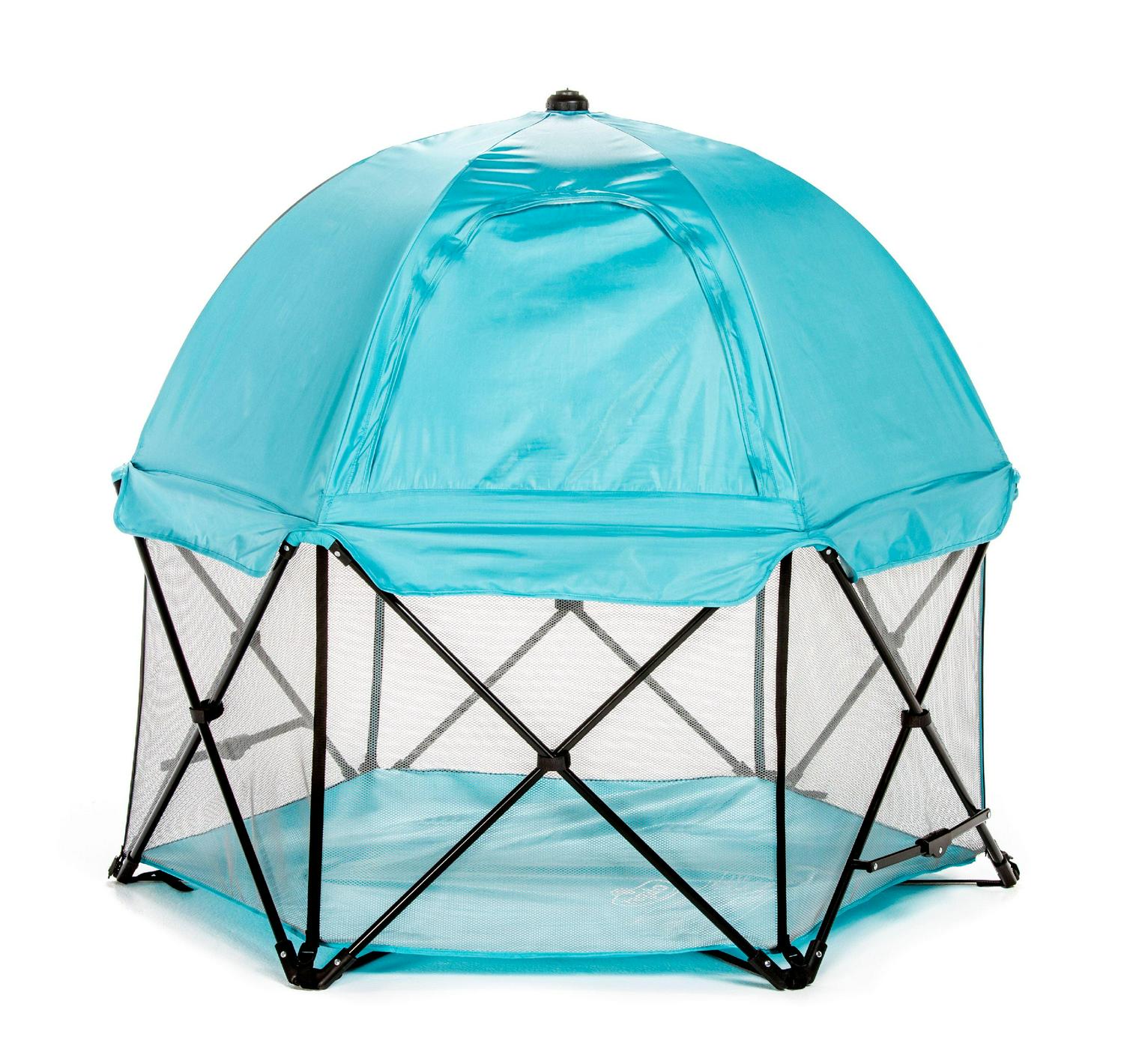 Open Box Regalo 6 Panel My Play Deluxe Portable Foldable Play Yard with Canopy - Image 8