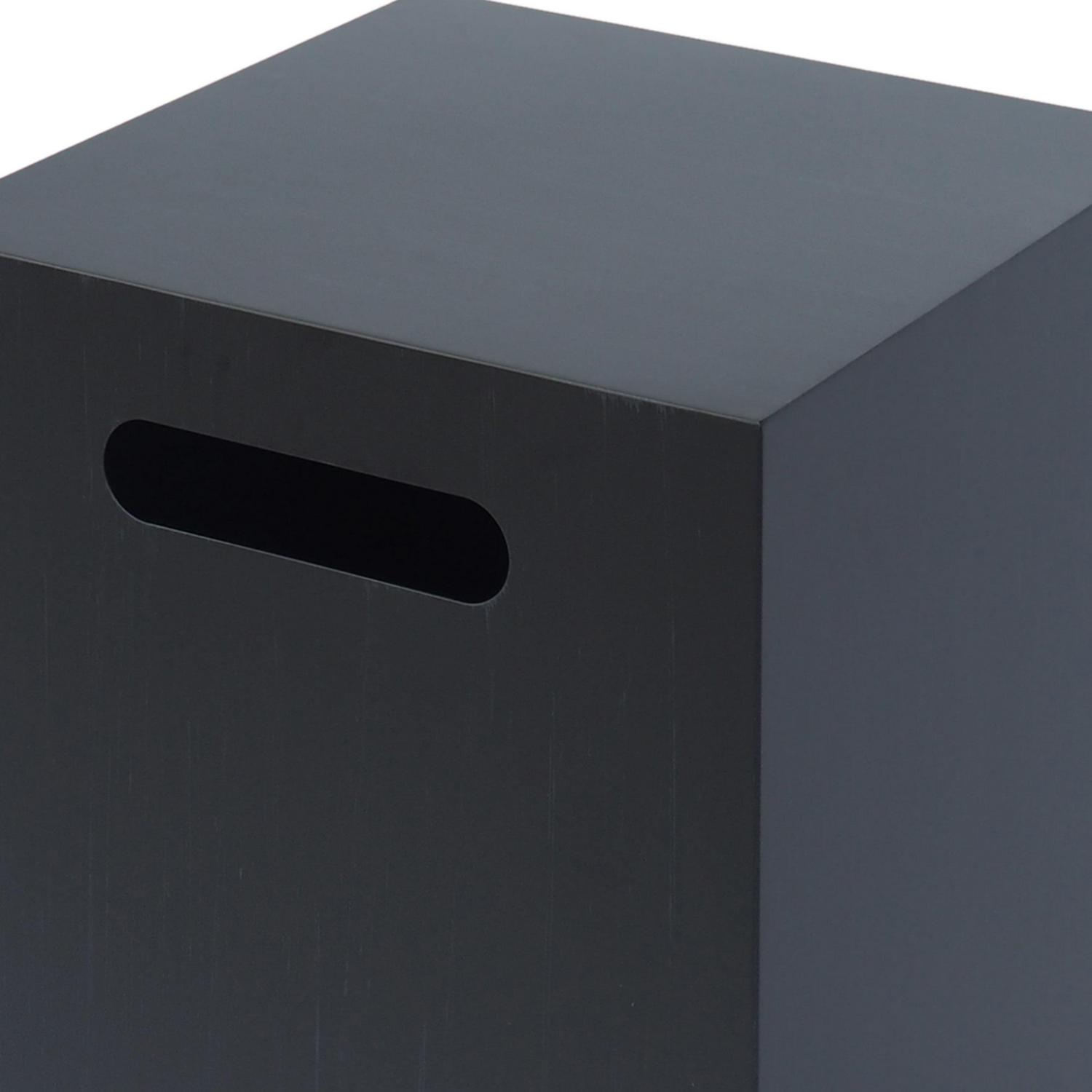 Reign Outdoor Rectangular Iron Gas Fire Pit , Dark Grey - Image 5