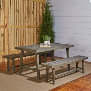 Renaissance 3-Piece Outdoor Patio Picnic Dining Set