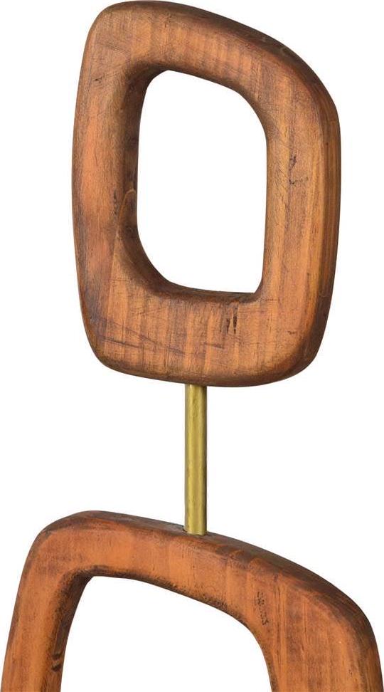 Renwil Modern Glamour Cordoba Floor Sculpture in Brown - Image 4