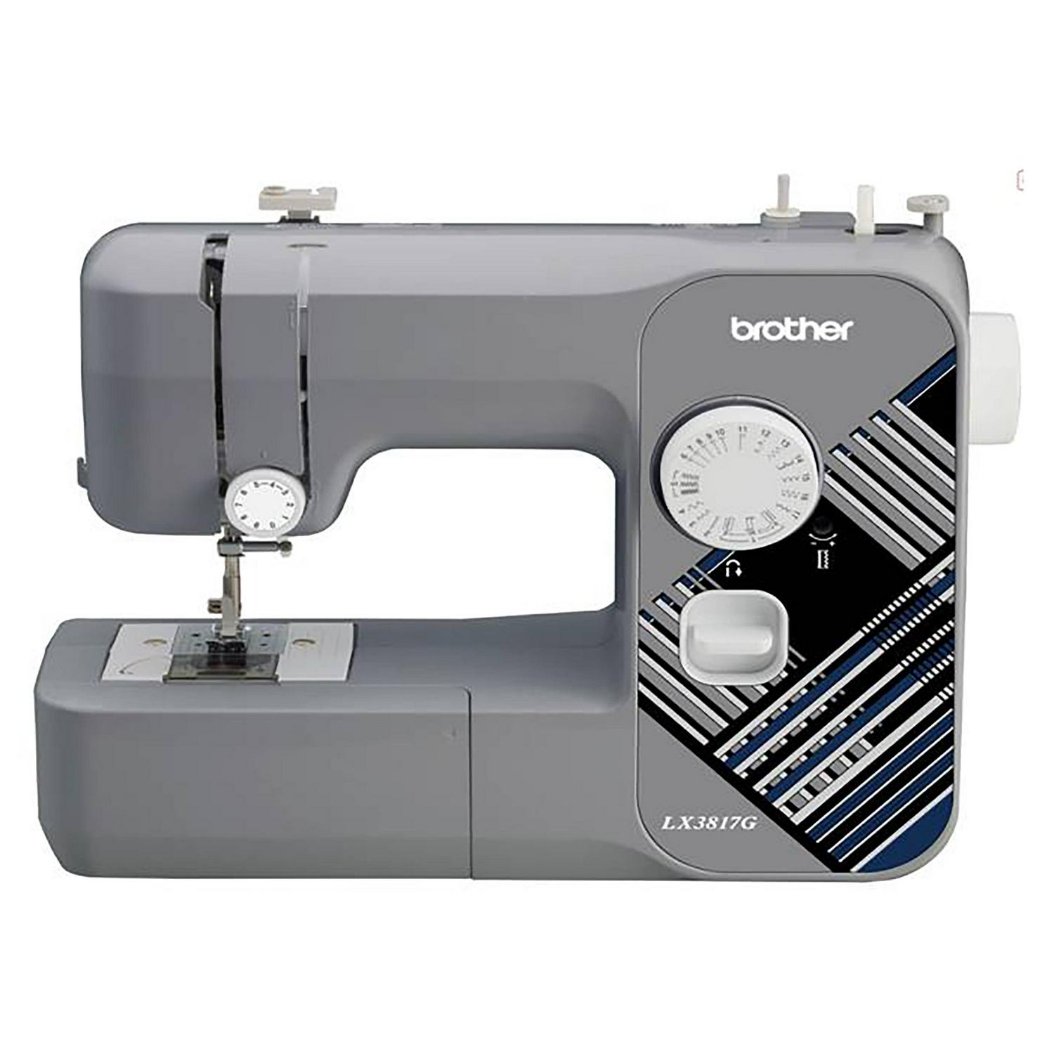 Restored Brother LX3817G 17-Stitch Sewing Machine - Gray (Refurbished)