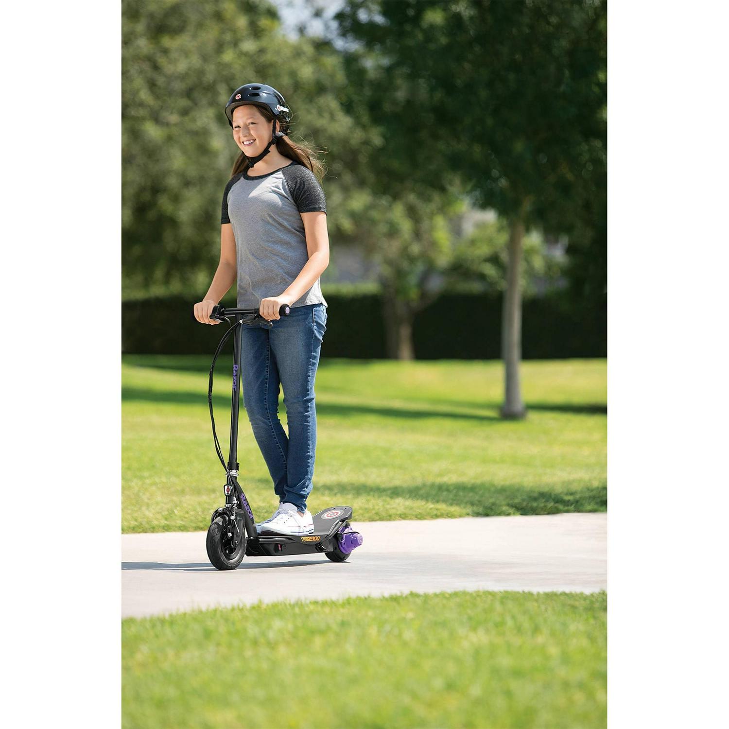 Restored Razor Power Core E100 Electric Hub Motor Scooter, Purple (Refurbished) - Image 3