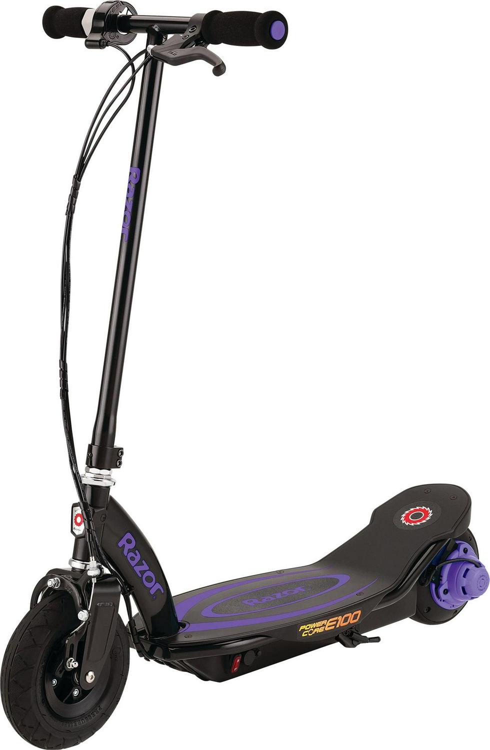 Restored Razor Power Core E100 Electric Hub Motor Scooter, Purple (Refurbished)