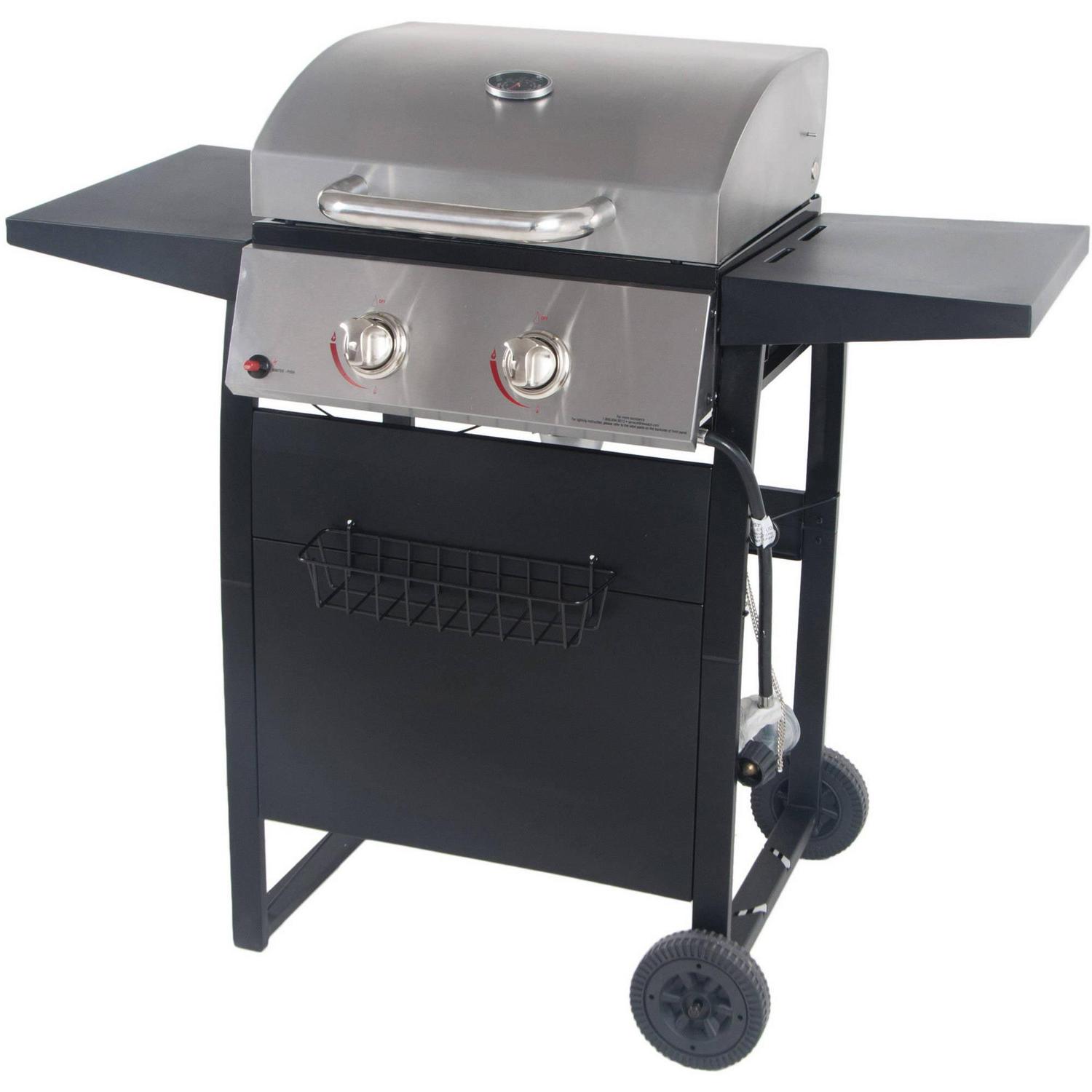RevoAce 2-Burner Space Saver Propane Gas Grill, Stainless and Black, GBC1705WV, New - Image 16