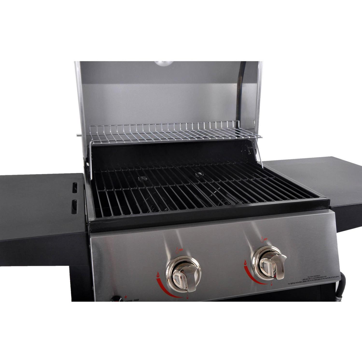 RevoAce 2-Burner Space Saver Propane Gas Grill, Stainless and Black, GBC1705WV, New - Image 15
