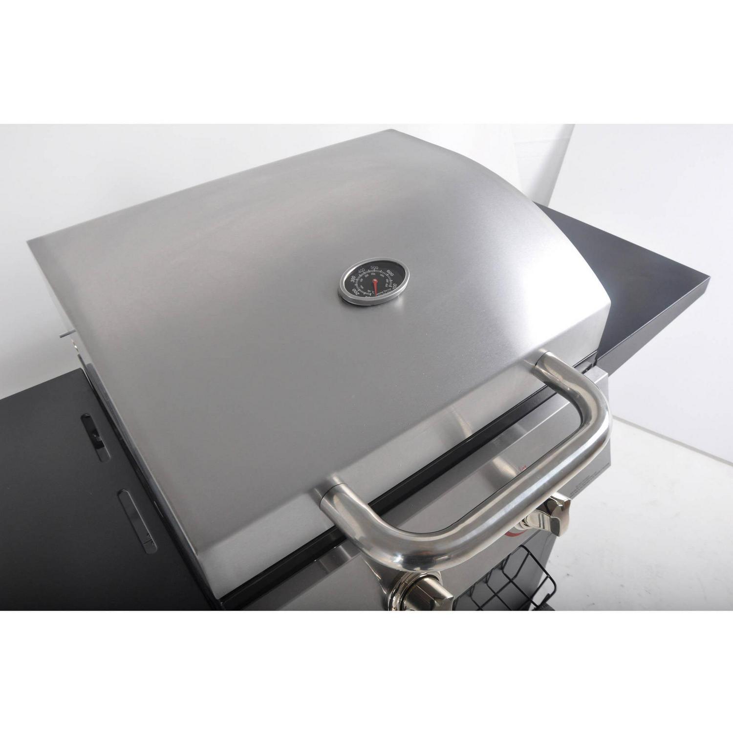 RevoAce 2-Burner Space Saver Propane Gas Grill, Stainless and Black, GBC1705WV, New - Image 14