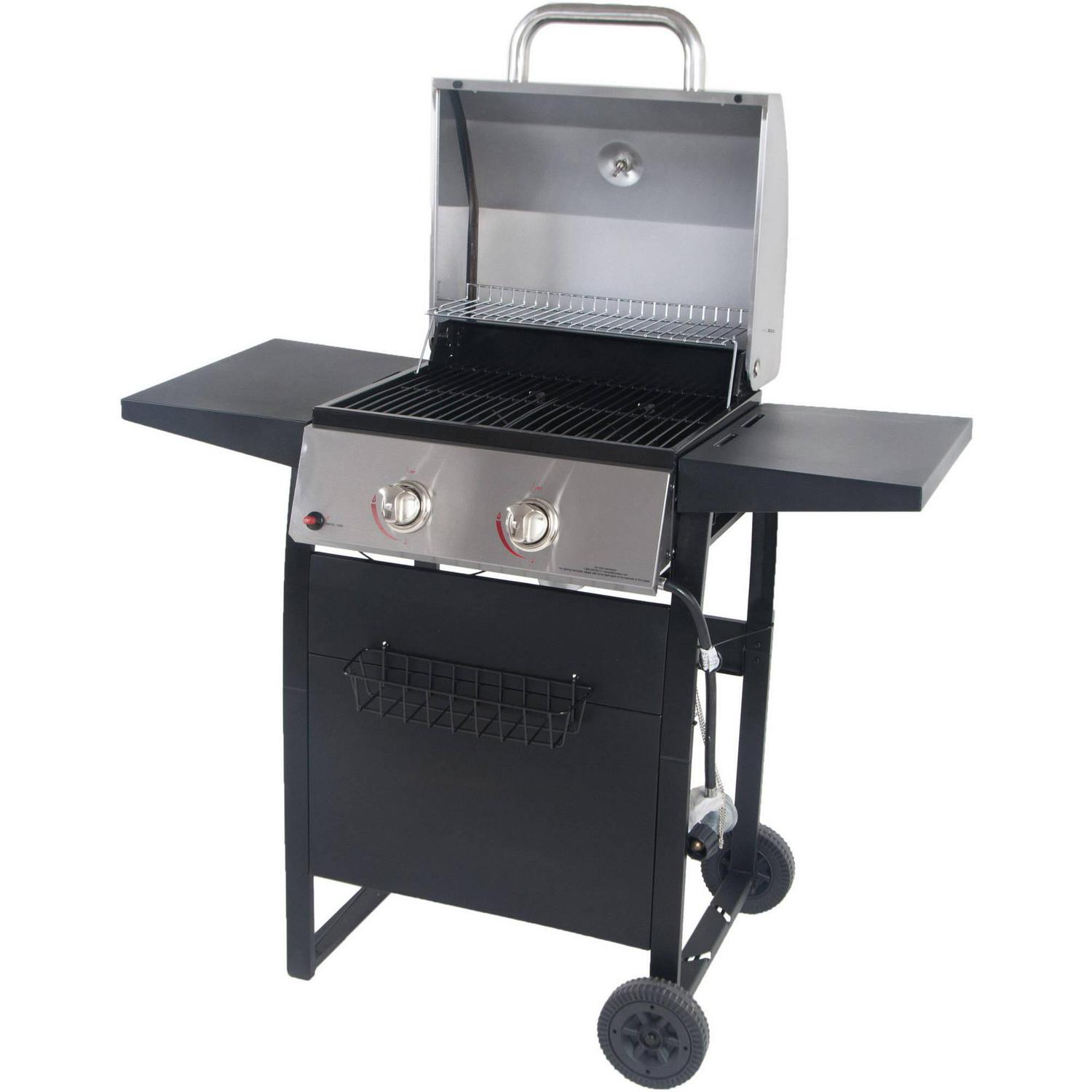 RevoAce 2-Burner Space Saver Propane Gas Grill, Stainless and Black, GBC1705WV, New - Image 17