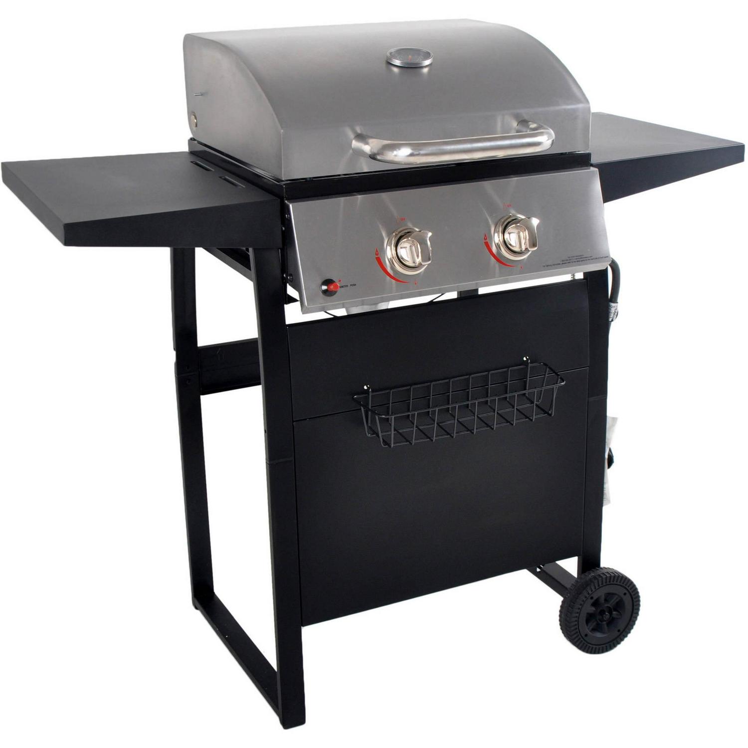 RevoAce 2-Burner Space Saver Propane Gas Grill, Stainless and Black, GBC1705WV, New - Image 13