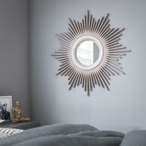 Reyes Wall Mirror with Silver Finish