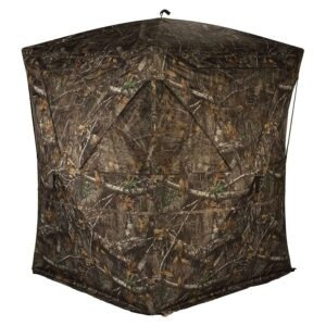 Rhino Blinds R300-RTE 3 Person Hunting Blind w/ 3 Windows, Realtree Edge