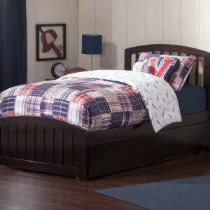 Richmond Platform Bed with Matching Foot Board with Twin Size Urban Trundle Bed in, Multiple Colors and Sizes