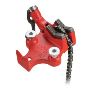 Ridgid Top Screw Bench Chain Vises, 1/8 in - 4 in Pipe Cap