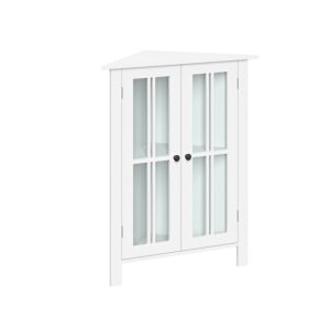 RiverRidge Danbury Two-Door Transitional Wood Corner Cabinet in White