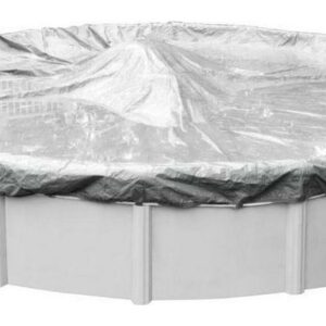 Robelle 10-Year Dura-Guard Silver Round Winter Pool Cover, 30 ft. Pool