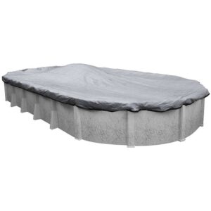 Robelle 10-Year Dura-Guard Mesh Oval Winter Pool Cover, 12 x 24 ft. Pool