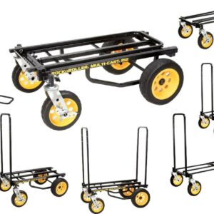 8-Way Convertible Cart,41-1/2 In H,Black ZORO SELECT R12RT