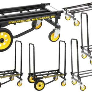 Odyssey OR6RT RockNRoller Mini Heavy Duty Equipment Multi Cart, Black