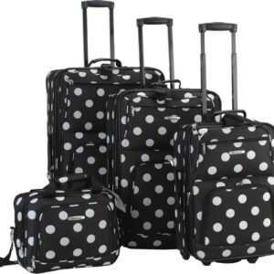 Rockland Luggage Galleria 4 Piece Softside Expandable Luggage Set F46