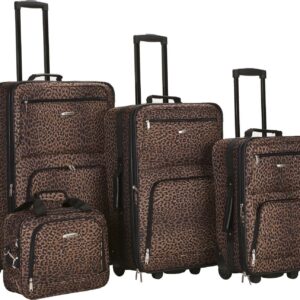 Rockland Luggage Safari 4 PC Soft Sided Expandable Luggage Set F125