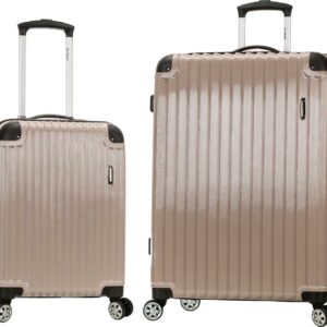 Rockland Luggage Santorini 2-Piece Expandable Hardside Polycarbonate Spinner Set F235