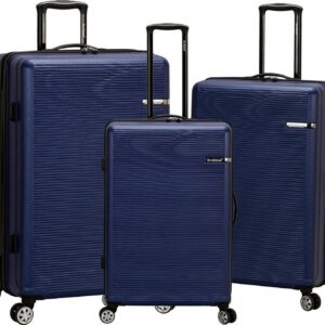 Rockland Luggage Skyline 3 Piece Hardside ABS Non-Expandable Luggage Set, F240